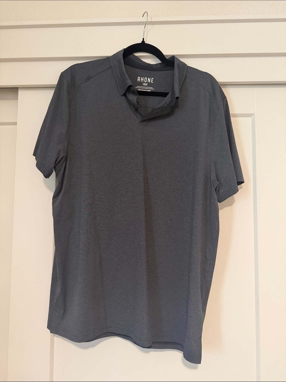 RHONE Men's Slate Gray Performance Polo